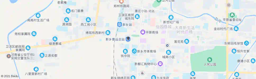 新乡市委客房_公交站地图_新乡公交_妙搜公交查询2025