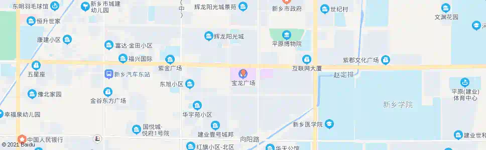 新乡金穗大道新一街口(宝龙城市广场)_公交站地图_新乡公交_妙搜公交查询2025