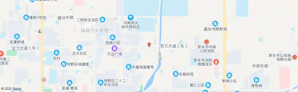 新乡宏力大道牧野路口_公交站地图_新乡公交_妙搜公交查询2025
