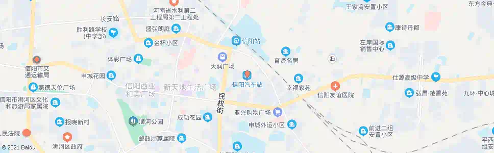 信阳信运四车队_公交站地图_信阳公交_妙搜公交查询2025