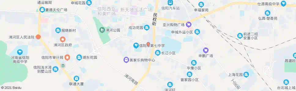 信阳申城大桥_公交站地图_信阳公交_妙搜公交查询2025