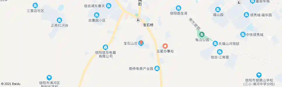 信阳宝石山庄_公交站地图_信阳公交_妙搜公交查询2025