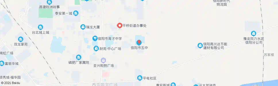 信阳市五高(十中)_公交站地图_信阳公交_妙搜公交查询2025