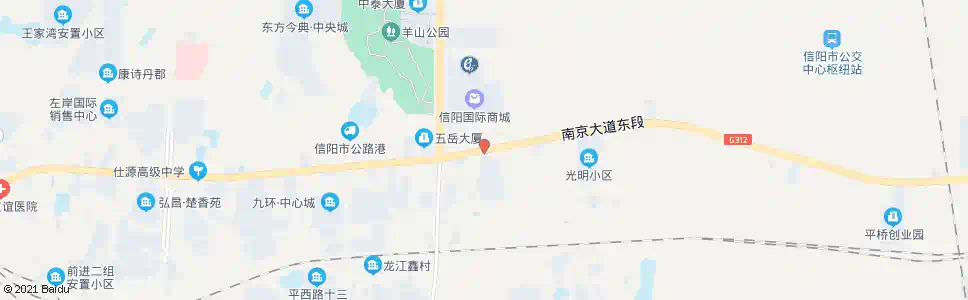 信阳茶叶城_公交站地图_信阳公交_妙搜公交查询2025