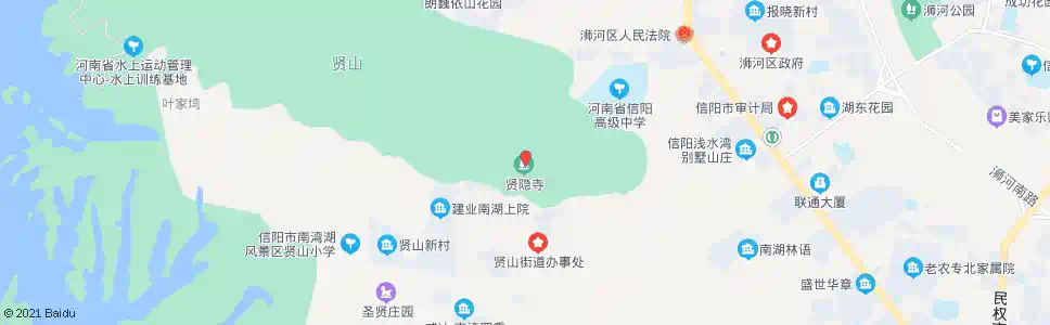 信阳贤山庙_公交站地图_信阳公交_妙搜公交查询2025