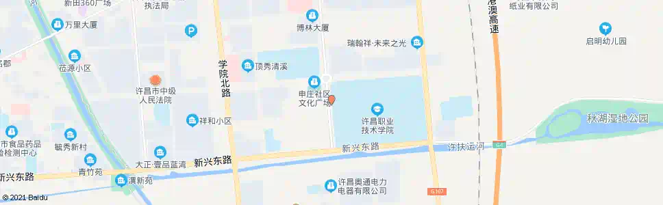 许昌职业技术学院西门_公交站地图_许昌公交_妙搜公交查询2025