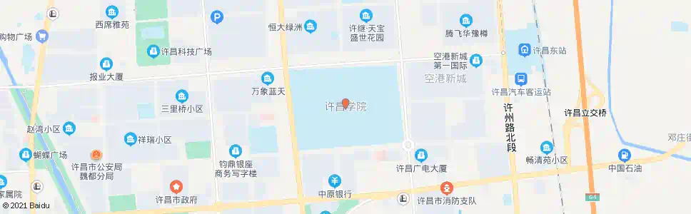 许昌许昌学院(西校区)_公交站地图_许昌公交_妙搜公交查询2025