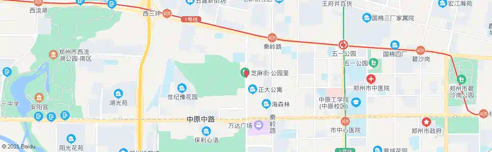 郑州华山路岗坡路_公交站地图_郑州公交_妙搜公交查询2025