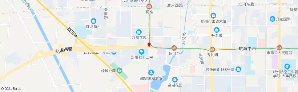 郑州航海路桐柏路_公交站地图_郑州公交_妙搜公交查询2025
