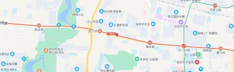 郑州建设西路万山路_公交站地图_郑州公交_妙搜公交查询2025