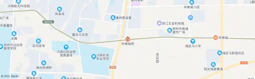 郑州华南城西站_公交站地图_郑州公交_妙搜公交查询2025