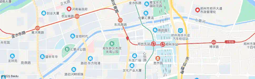 郑州东风路创业路_公交站地图_郑州公交_妙搜公交查询2025