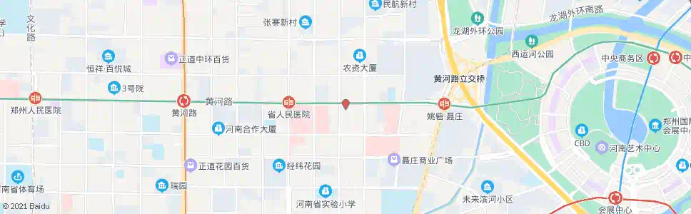 郑州黄河路东明路(亚圣投资大厦)_公交站地图_郑州公交_妙搜公交查询2025