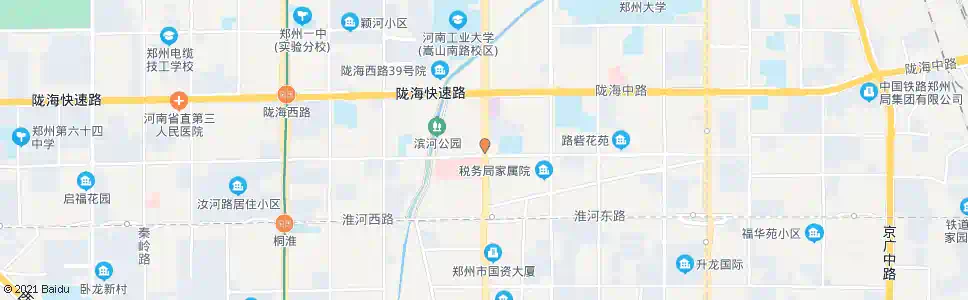 郑州汝河路嵩山路站_公交站地图_郑州公交_妙搜公交查询2025