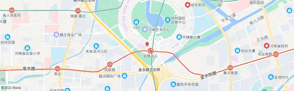 郑州会展中心地铁c口_公交站地图_郑州公交_妙搜公交查询2025