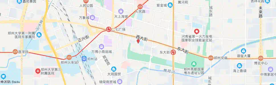 郑州西大街办事处_公交站地图_郑州公交_妙搜公交查询2025