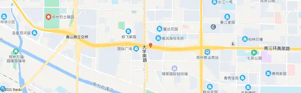 郑州南三环大学路站_公交站地图_郑州公交_妙搜公交查询2025