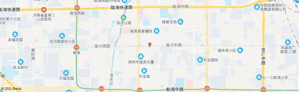 郑州淮河路嵩山路_公交站地图_郑州公交_妙搜公交查询2025