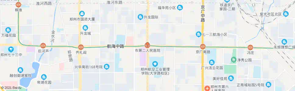 郑州市二院_公交站地图_郑州公交_妙搜公交查询2025