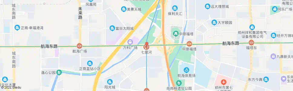 郑州航海路七里河_公交站地图_郑州公交_妙搜公交查询2025
