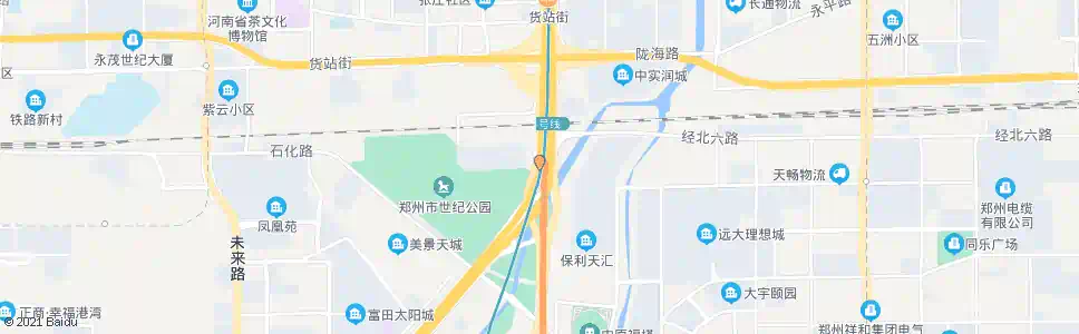 郑州中州大道王庄站_公交站地图_郑州公交_妙搜公交查询2025