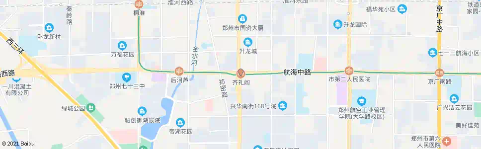 郑州嵩山路齐礼阎_公交站地图_郑州公交_妙搜公交查询2025