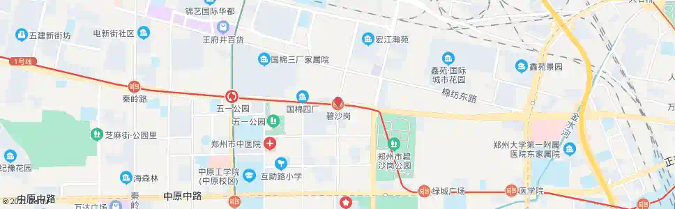 郑州碧沙岗_公交站地图_郑州公交_妙搜公交查询2025