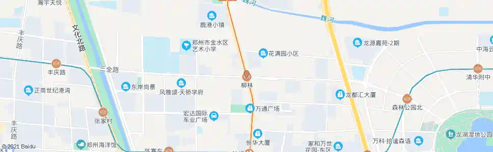 郑州三全路花园路_公交站地图_郑州公交_妙搜公交查询2025