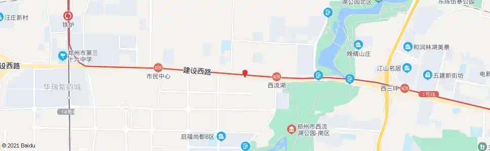 郑州建设西路西岗_公交站地图_郑州公交_妙搜公交查询2025