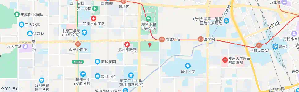 郑州绿城广场(兴华街)_公交站地图_郑州公交_妙搜公交查询2025