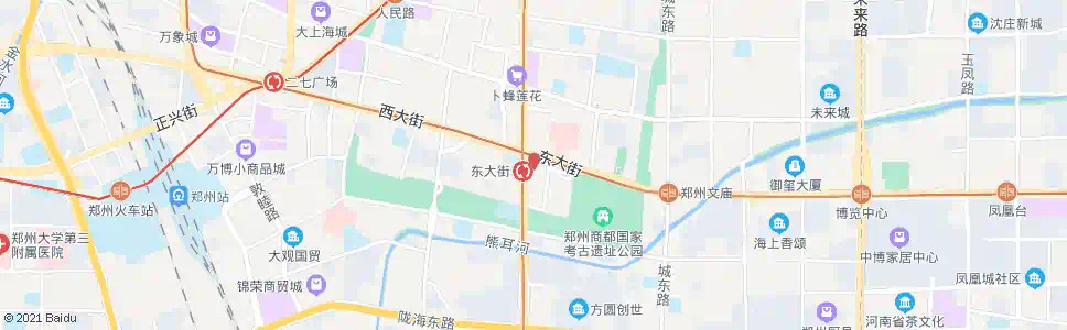 郑州东大街站_公交站地图_郑州公交_妙搜公交查询2025