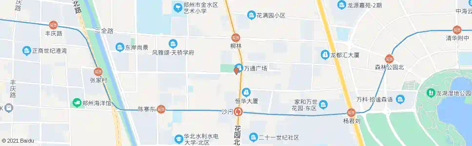 郑州宏明路花园路_公交站地图_郑州公交_妙搜公交查询2025