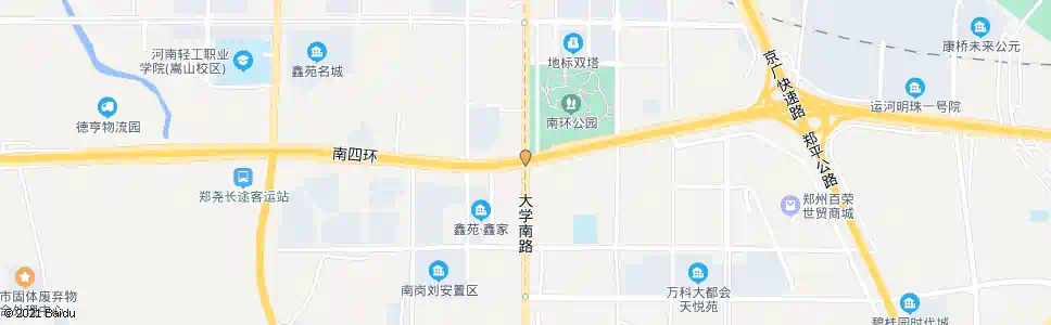 郑州大学南路南四环_公交站地图_郑州公交_妙搜公交查询2025
