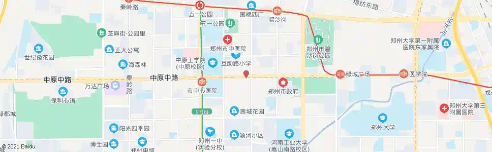 郑州中原路工人路_公交站地图_郑州公交_妙搜公交查询2025