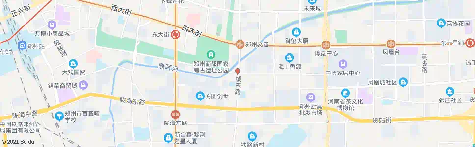 郑州凤凰路城东路_公交站地图_郑州公交_妙搜公交查询2025