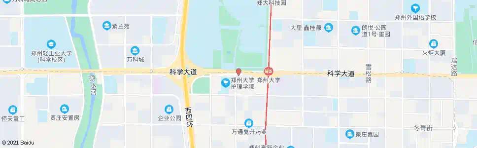 郑州郑大新区南门_公交站地图_郑州公交_妙搜公交查询2025