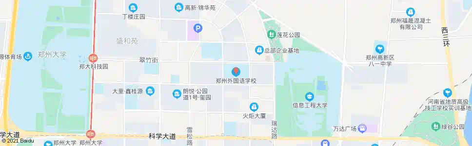 郑州枫杨街郑州外国语学校_公交站地图_郑州公交_妙搜公交查询2025