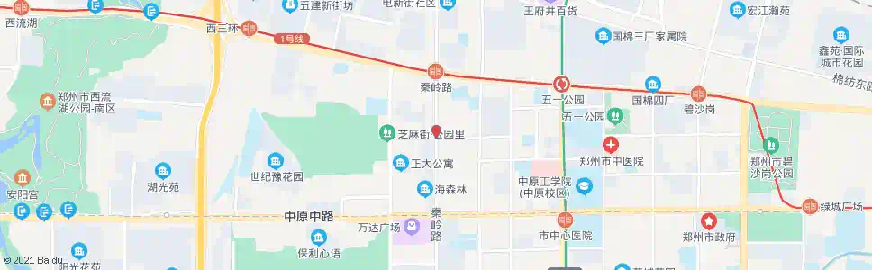 郑州秦岭路岗坡路站_公交站地图_郑州公交_妙搜公交查询2025