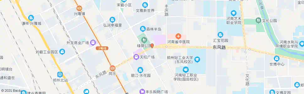 郑州东风路天明路站_公交站地图_郑州公交_妙搜公交查询2025