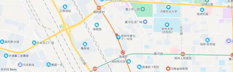 郑州郑州市七十一中_公交站地图_郑州公交_妙搜公交查询2025