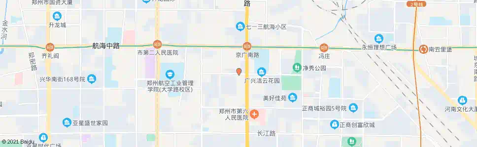 郑州华中路京广路西_公交站地图_郑州公交_妙搜公交查询2025