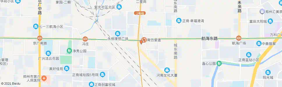 郑州紫荆山路航海路地铁A口_公交站地图_郑州公交_妙搜公交查询2025
