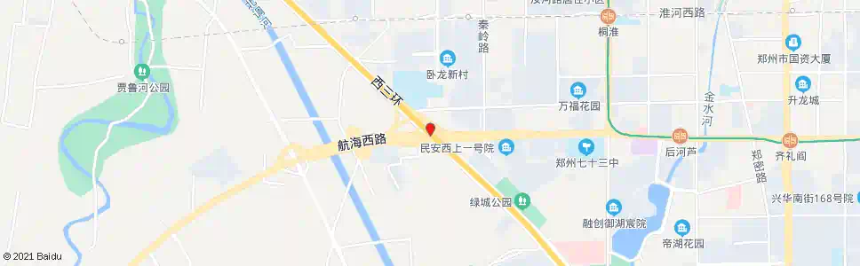 郑州西三环航海路_公交站地图_郑州公交_妙搜公交查询2025
