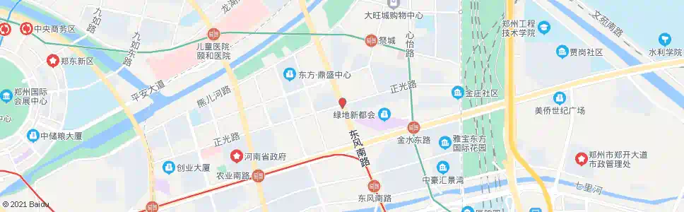 郑州正光路东风南路_公交站地图_郑州公交_妙搜公交查询2025
