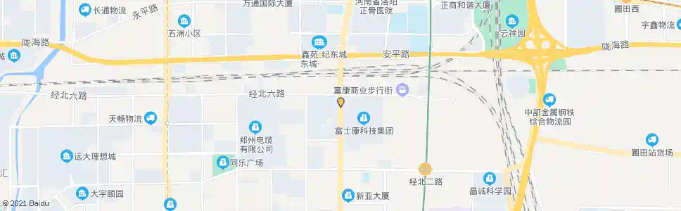 郑州经开第八大街经北六路站_公交站地图_郑州公交_妙搜公交查询2025