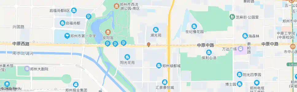 郑州中原西路湖光苑_公交站地图_郑州公交_妙搜公交查询2025