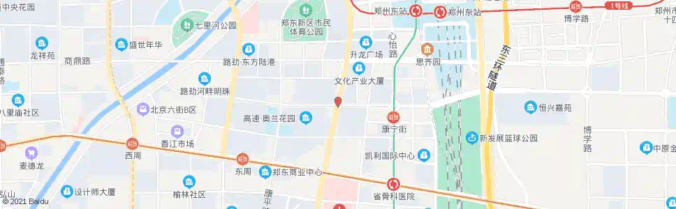 郑州康宁街东风南路_公交站地图_郑州公交_妙搜公交查询2025
