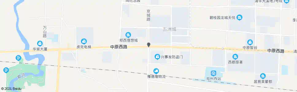 郑州中原路京城路口_公交站地图_郑州公交_妙搜公交查询2025