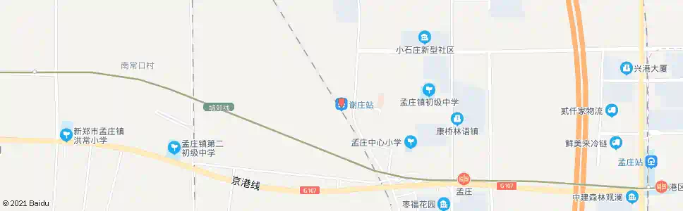郑州谢庄_公交站地图_郑州公交_妙搜公交查询2025