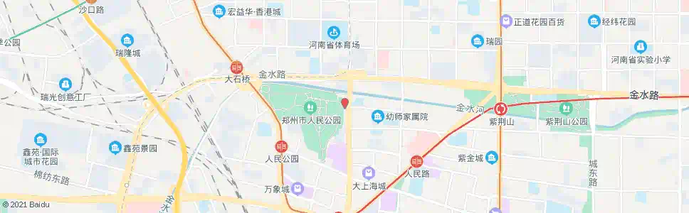 郑州人民公园东门_公交站地图_郑州公交_妙搜公交查询2025